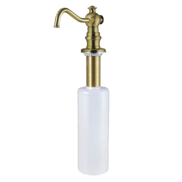 Kingston Brass SD7603 Curved Nozzle Metal Soap Dispenser, Antique Brass SD7603 - main